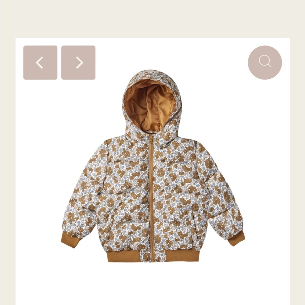Rylee + Cru Puffer Jacket - Gardenia
